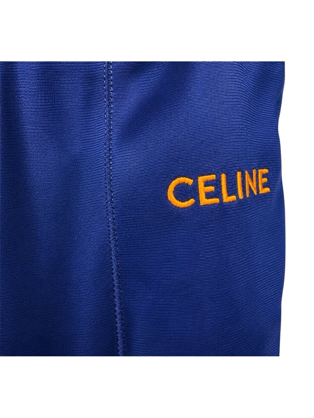 CELINE Paris Track Pants Size S Authenticated | Navy Orange Side Stripe | NWT - Picture 4 of 5